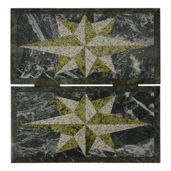 Нарды Звезда змеевик, гранит 6860