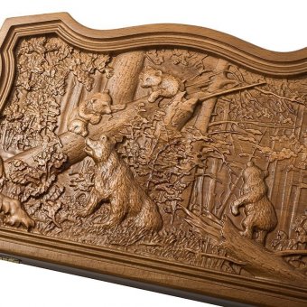 Нарды Сенеж Мишки в Лесу мини, бук 03-00000191