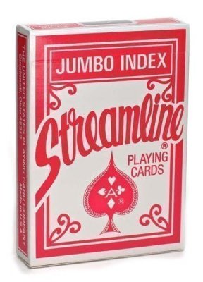 Карты Streamline Jumbo красная рубашка 1000670-red