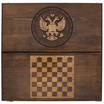 Нарды резные Герб РФ-2, Mirzoyan am032