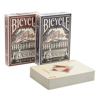 Карты Bicycle US Presidents красная рубашка bikeusprered