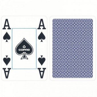 Карты Copag 4 Colour (Red, Blue) синяя рубашка CPG-18-blue