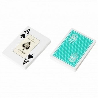 Карты для покера Fournier Club Monaco 100% пластик, Испания, зеленые four3