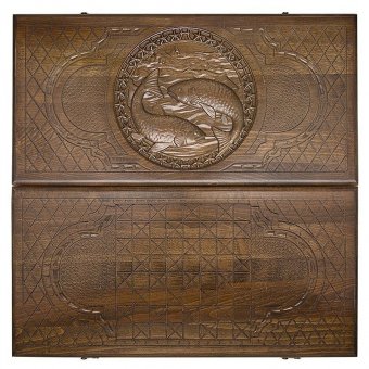 Нарды резные Зодиак Рыбы, Ustyan GU059