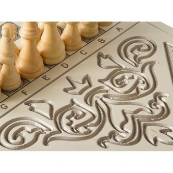 Стол ломберный Нарды + Шахматы, Патина, Ustyan GU401-P