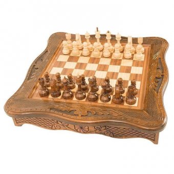 Шахматы резные в ларце 50, Haleyan kh141