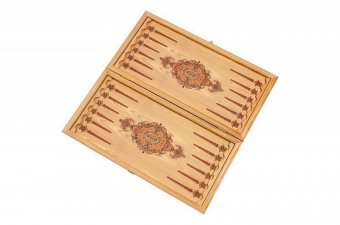 Нарды + Шашки Сирия Пески Аравии малые (Россия, дерево, 40х20х4 см) rasuz40