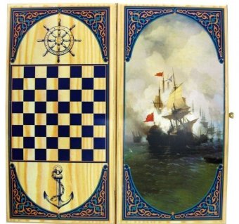 Нарды + Шашки Тульские Парусник малые u104516