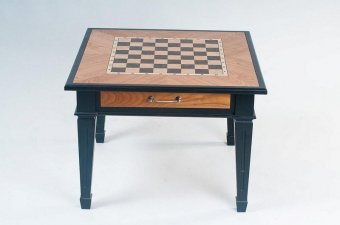 Шахматный стол Классический (натуральное дерево - ясень, шпон черешня) 65х65х51 см u200S