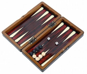 Нарды, Шашки ШЕШ-БЕШ Малые (Турция, Дерево, 25х13х5 см) u8016