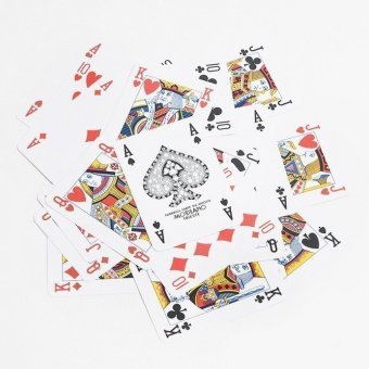 Карты для покера Modiano Poker 100% пластик, Италия, зеленая рубашка umod483