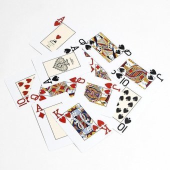 Карты для покера Modiano Texas Poker 100% пластик, Италия, синяя рубашка umod545