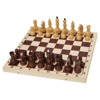 Шахматы турнирные утяжеленные в комплекте с доской (Орлов) Е-2