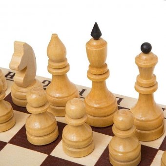 Шахматы турнирные утяжеленные в комплекте с доской (Орлов) Е-2