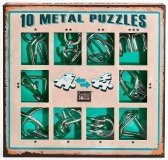 Набор из 10 металлических головоломок (зеленый) / 10 Metal Puzzles green set 473357