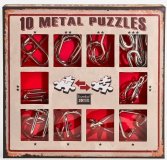 Набор из 10 металлических головоломок (красный) / 10 Metal Puzzles red set 473358