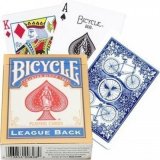 Карты Bicycle Standard League Back, синяя рубашка 1033817-blue