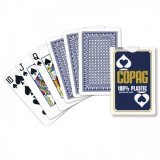 Карты Copag Bridge (Red, Blue) синяя рубашка CPG-14-blue