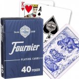 Карты Fournier No 40 (2 Standard Index), синяя рубашка F21645-blue