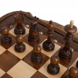 Шахматы + Нарды резные Арарат с бронзой 60, Ohanyan ho31103