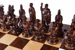 Шахматы резные в ларце Пушка, Haleyan kh142