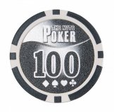 Набор для покера Leather Black на 100 фишек Lblack100